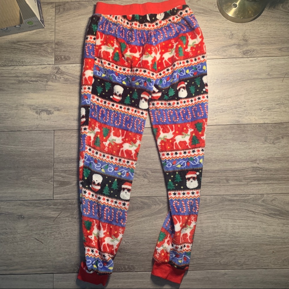 Soft Fuzzy Christmas Pajama Pants Size XS